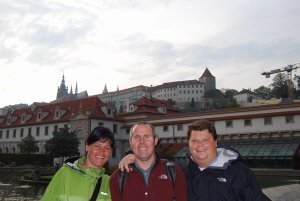 Gang enjoying their last day in Prague