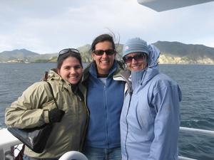 The gals cruising the Bay of Islands