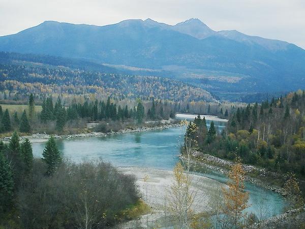 View of Frazier River from the Skeena train