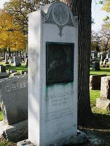 Emma Golman's grave, Chicago