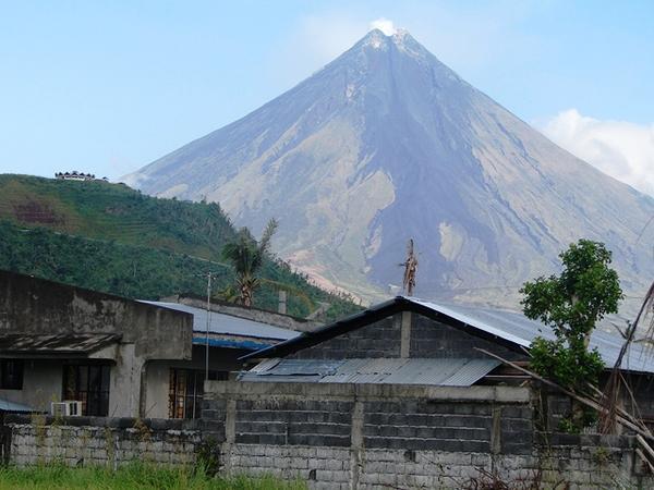 Mount  Mayon, seen from Legazpi City.