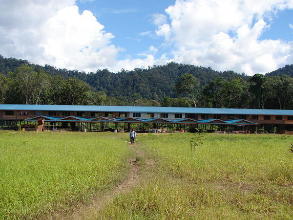 The new Kejaman Longhouse near Belaga