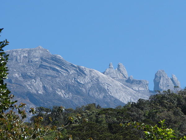 View of Mount Kinabalu from my room in the Park at the bottom of the mountain