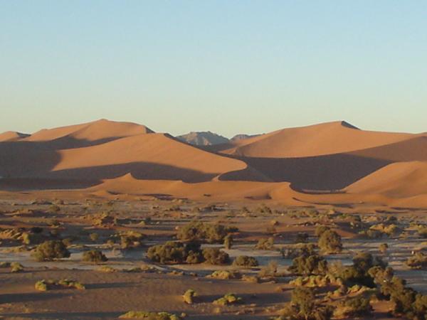 View from top  of Sossusvlei Sand Dune