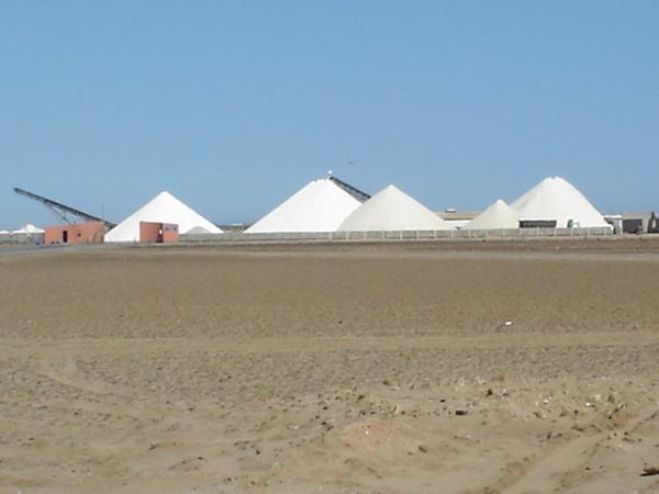 Salt works at Walvis Bay