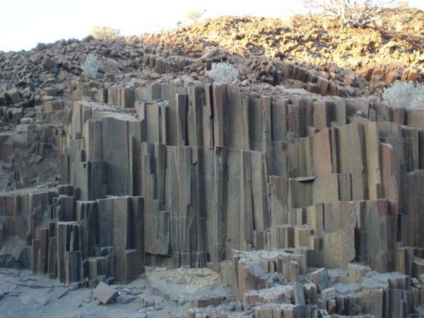 Organ pipes basalt columns