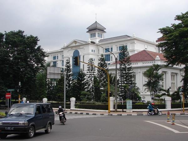 Bank Indonesia on the corner of Merdeka Park, Bandung.