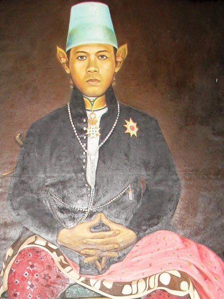 Portrait in the Kraton (Sultans Palace), Yogya.