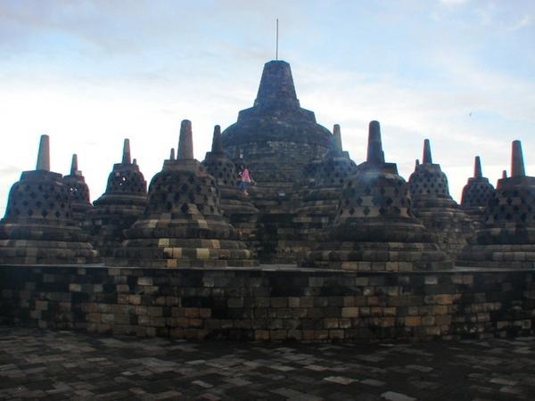 Borobudur Temple at 6am.