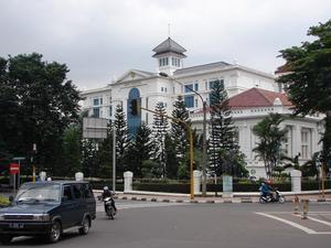 Bank Indonesia on the corner of Merdeka Park, Bandung.