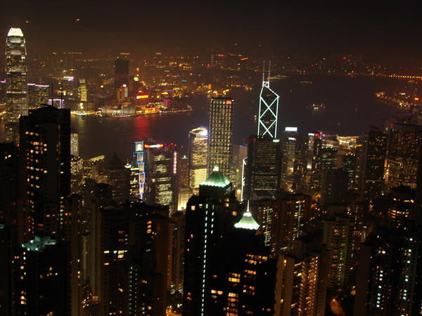 View of Hong Kong from the Peak.