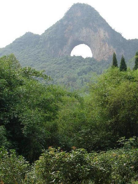 Yueliang Shan (Moon Hill) near Yangshuo