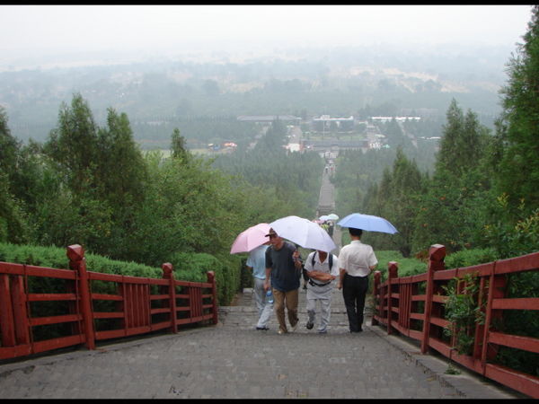 View from the Tomb of Qin Shi Huang (the first emperor).