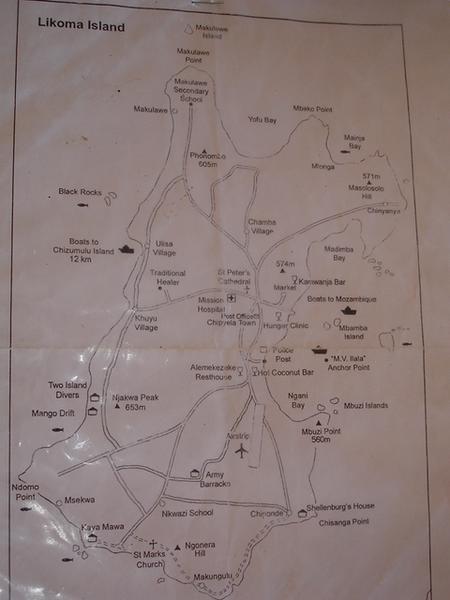 Map of Likoma Island