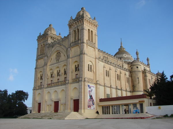 Carthage  colonial Gothic Cathedral on Colline de Byrsa