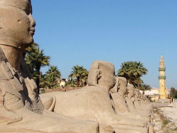 The Avenue of Sphinxes at Luxor Temple