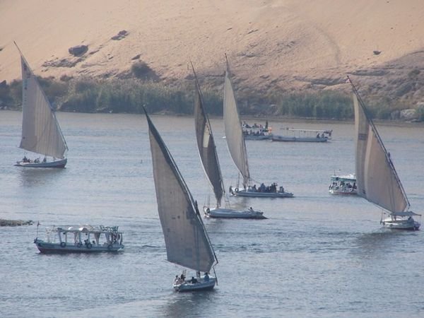 View of the Nile in Aswan