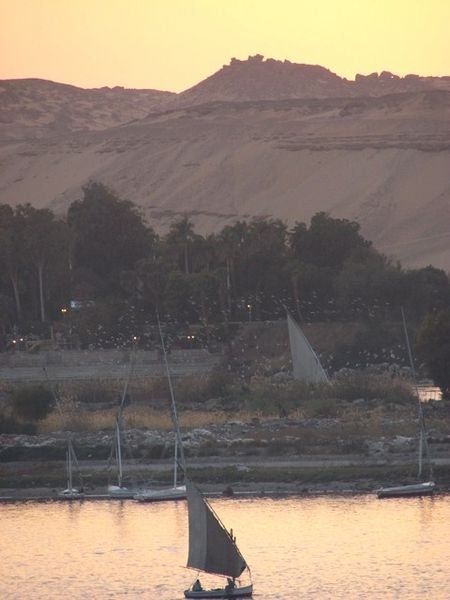 Sunset on the Nile, Aswan