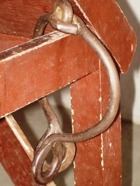 Tabora - Slave shackle in Livingstone's Tembe/the Arab Slavers House