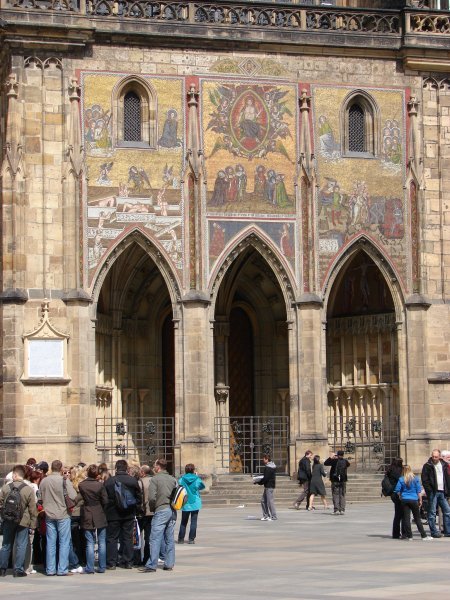 The Golden Gate of St Vitus Cathedral, Prague.