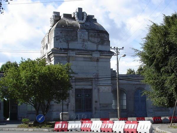 Main gate of the municipal graveyard in Punta Arenas