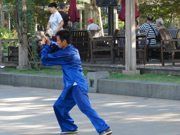 Early morning Tai Chi