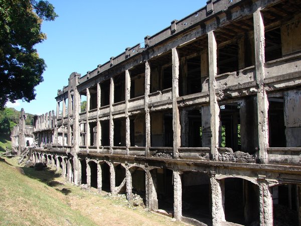 American barracks on Corregidor Island.