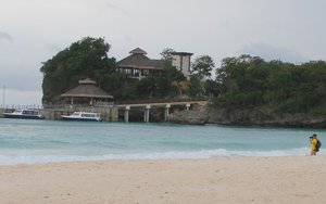 A quiet beach in Boracay. 