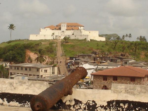 View of Fort Jago from Elmina Castle