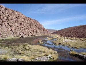 View between Tatio Geysers and San Pedro de Atacama