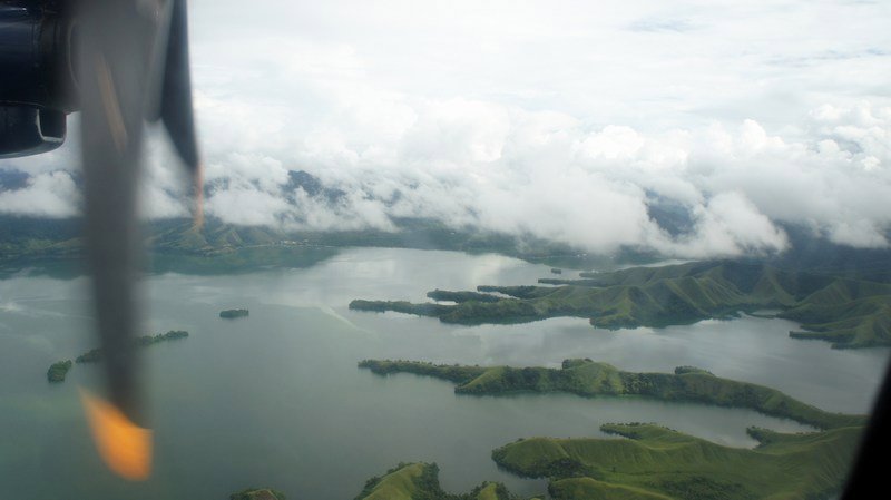 Lake Sentani from the air