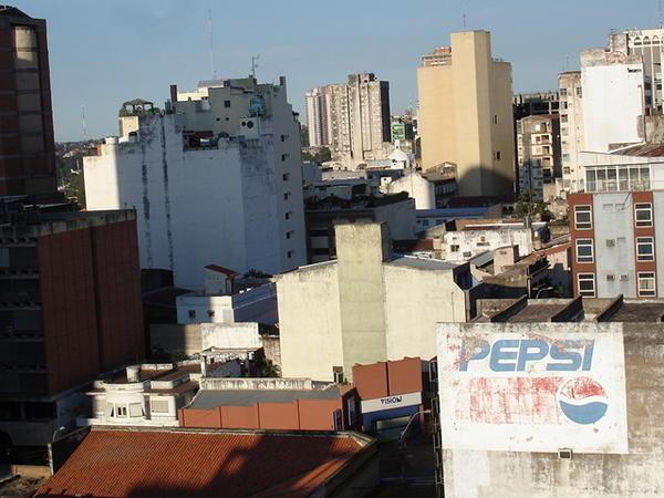 View of Asuncion from my hotel