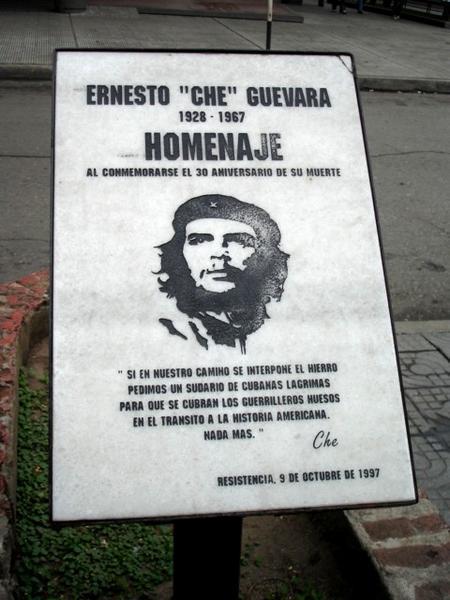 Resistencia. Memorial to Che Guevara