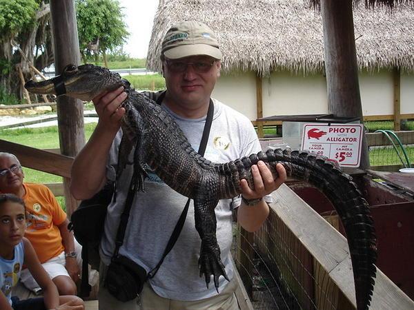 Me and the 'gator in the Everglades