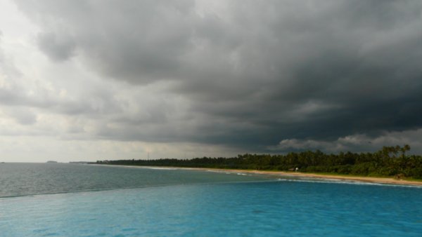 Storm coming in from jungle