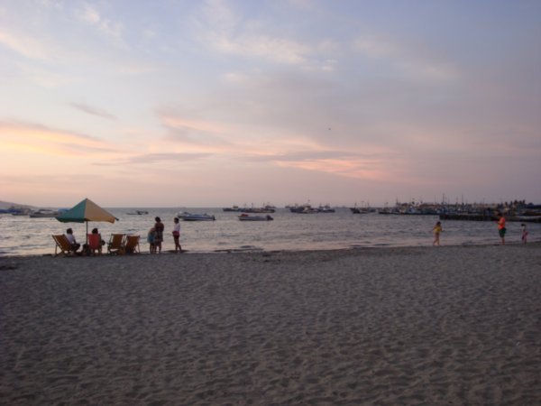 Sunset sur la plage