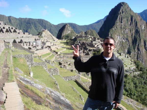 Buddy at Machu Picchu