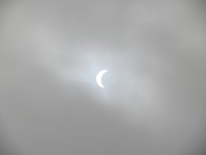 Solar eclipse from Tsukiji