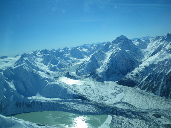 Glacier Lakes Below