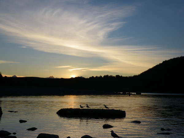 Sunset over Lake Tekapo