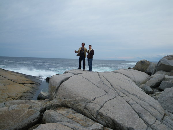 Me and Nick on the Rocks at Peggy's Cove