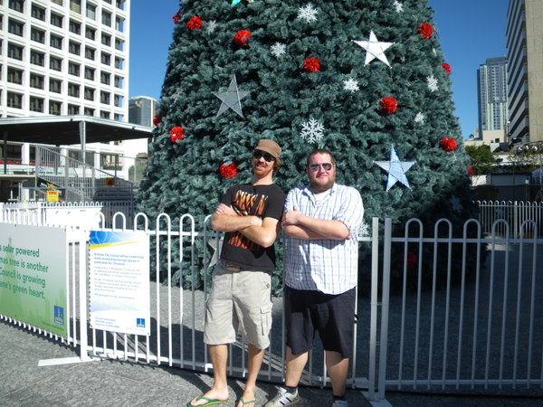 Me And Phil At The Christmas Tree