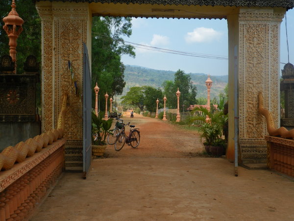 A Scene Through The Temple Gates