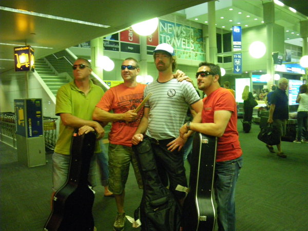 The Random Band I Posed With, Brisbane Airport