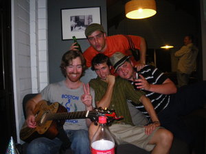 Me, Diogo, Brandon and Sam, Kenepuru Sounds, NZ