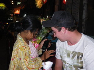 Sales Kid and Gabriel, Phnom Penh, Cambodia
