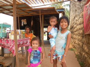 Cambodian Girls, Near The Cambodia/Vietnam Border