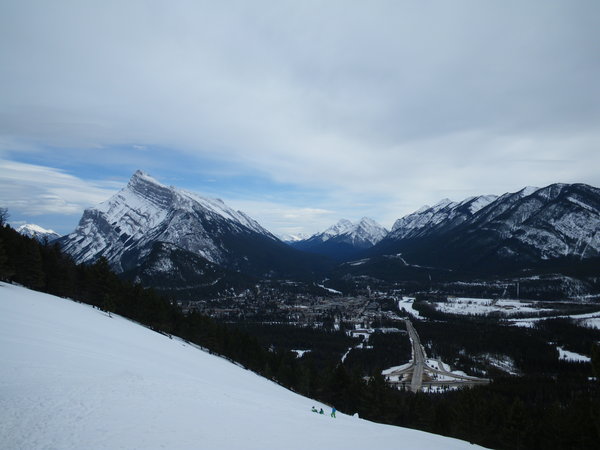 Looking at Banff From The Road to Norquay