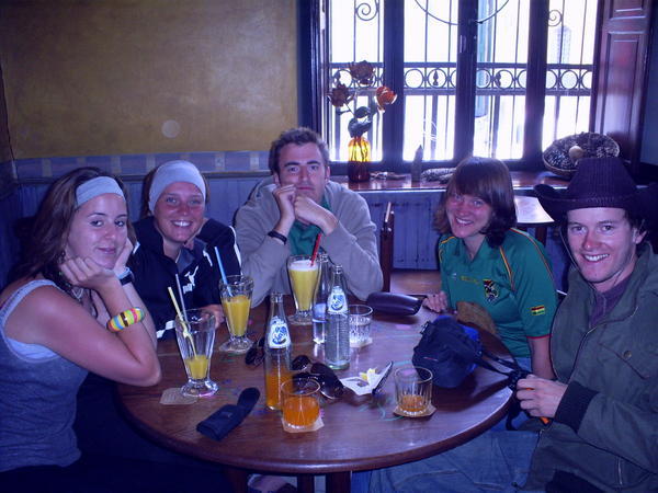 Middle of Bolivia and a table for 6 english people!