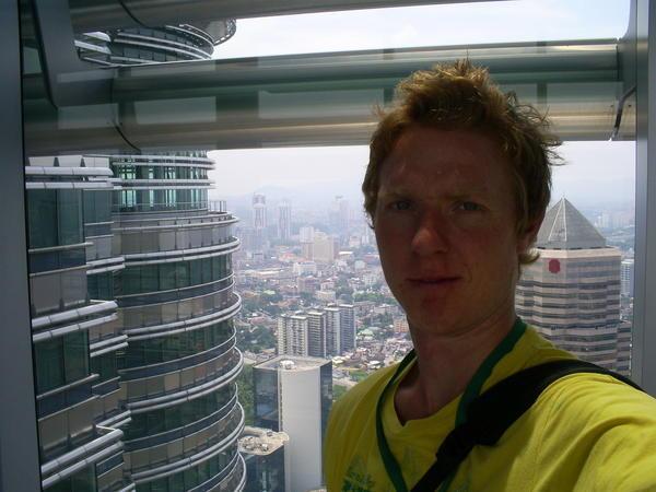 Me on the Petronas Towers in KL